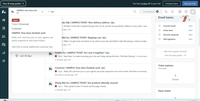 zendesk tickets, zendesk system to manage tickets